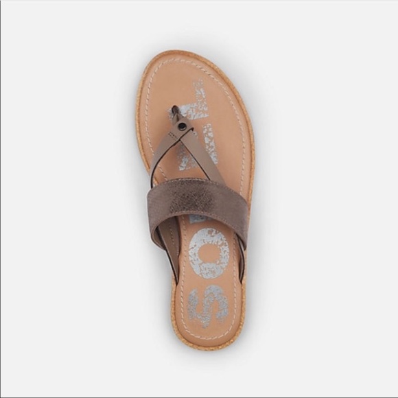 Sorel Ella Flip- Ash Brown - Picture 3 of 8